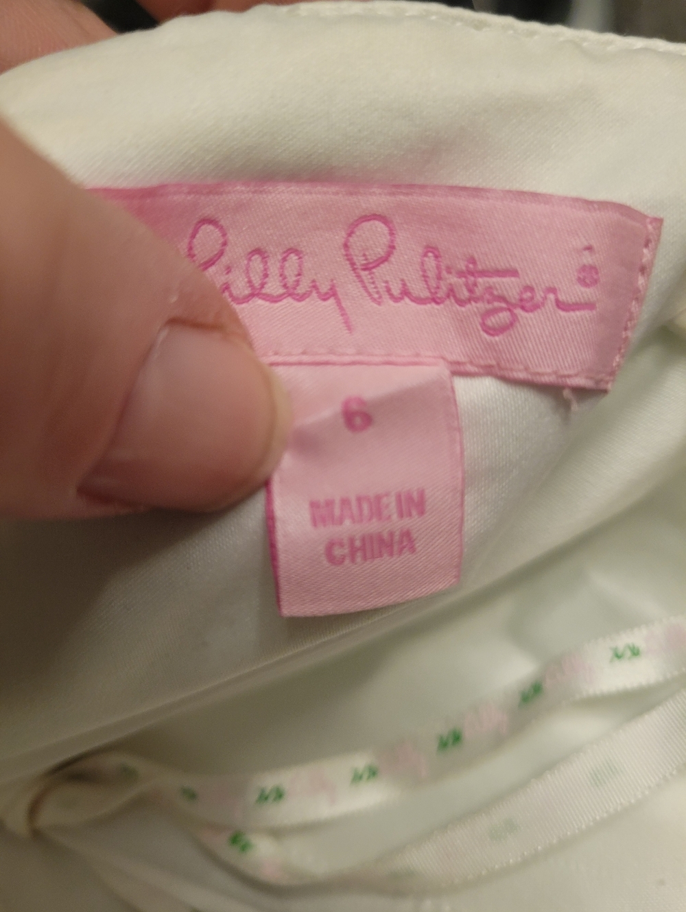 Lilly Pulitzer Langley strapless dress in green & pink tossed floral Size 6 - Picture 4 of 6